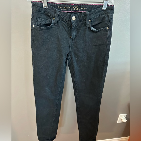 KATE SPADE | Women’s Size 25 Play Hooky Black Denim - Picture 3 of 9